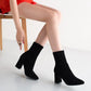 Women's Chunky Heel Ankle Boots - Stylish Martin Boots
