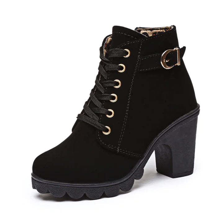 Martin Boots, Ankle Boots, Chunky High Heels