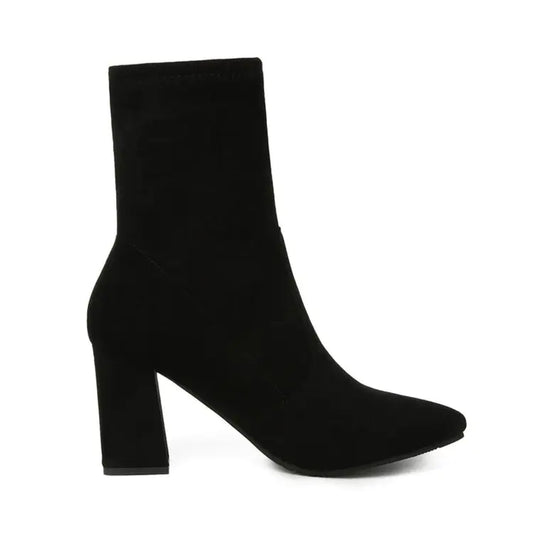 Women's Chunky Heel Ankle Boots - Stylish Martin Boots